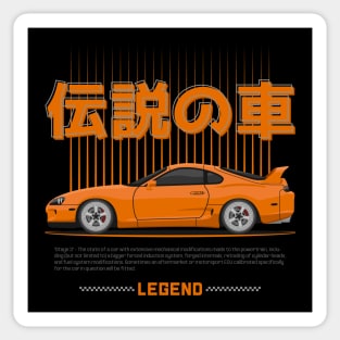 Legend Orange Supra mk4 JDM Sticker